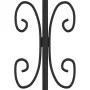 Gartenzaun mit Speerspitze aus schwarz beschichtetem Stahl, 190 cm von vidaXL, Zaunpaneele - Ref: Foro24-151087, Preis: 238,1...
