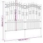Valla de jardín con punta de lanza acero recubierto negro 190cm de vidaXL, Paneles de vallas - Ref: Foro24-151087, Precio: 24...
