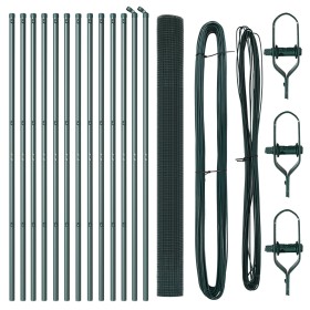 Conjunto de Poste de Cerca Conjunto de 2 Verde de , Paneles de vallas - Ref: Foro24-3351740, Precio: 178,14 €, Descuento: %
