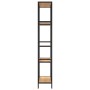 Estantería de madera contrachapada y acero 80x30x180 cm de vidaXL, Librerías y estanterías - Ref: Foro24-336359, Precio: 139,...