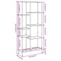 Estantería de madera contrachapada y acero 80x30x180 cm de vidaXL, Librerías y estanterías - Ref: Foro24-336359, Precio: 139,...