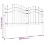 Garden fence with black coated steel spearhead 140cm by vidaXL, fence panels - Ref: Foro24-151080, Price: 126,40 €, Discount: %