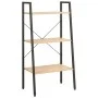 Estantería de pie 3 baldas marrón claro y negro 56x35x108 cm de vidaXL, Librerías y estanterías - Ref: Foro24-336361, Precio:...