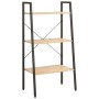 Estantería de pie 3 baldas marrón claro y negro 56x35x108 cm de vidaXL, Librerías y estanterías - Ref: Foro24-336361, Precio:...