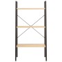 Estantería de pie 3 baldas marrón claro y negro 56x35x108 cm de vidaXL, Librerías y estanterías - Ref: Foro24-336361, Precio:...