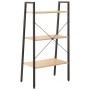 Estantería de pie 3 baldas marrón claro y negro 56x35x108 cm de vidaXL, Librerías y estanterías - Ref: Foro24-336361, Precio:...