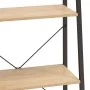 Estantería de pie 3 baldas marrón claro y negro 56x35x108 cm de vidaXL, Librerías y estanterías - Ref: Foro24-336361, Precio:...