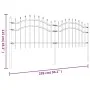 Garden fence with spearhead black coated steel 115cm by vidaXL, fence panels - Ref: Foro24-151079, Price: 112,74 €, Discount: %