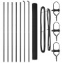 Set de Poste de Cerca Set de 2 Gris Metal 10 x 1.5 m Duradero de , Paneles de vallas - Ref: Foro24-3351823, Precio: 96,74 €, ...