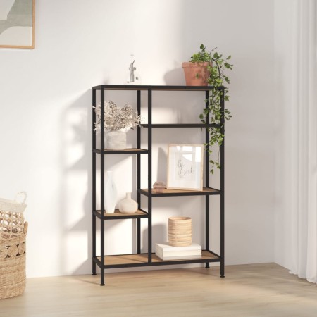 Estantería de madera contrachapada y acero 80x30x120 cm de vidaXL, Librerías y estanterías - Ref: Foro24-336357, Precio: 105,...