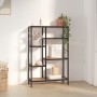 Estantería de madera contrachapada y acero 80x30x120 cm de vidaXL, Librerías y estanterías - Ref: Foro24-336357, Precio: 105,...