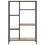 Estantería de madera contrachapada y acero 80x30x120 cm de vidaXL, Librerías y estanterías - Ref: Foro24-336357, Precio: 105,...