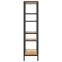 Estantería de madera contrachapada y acero 80x30x120 cm de vidaXL, Librerías y estanterías - Ref: Foro24-336357, Precio: 105,...
