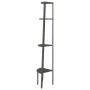 Estantería de esquina de 4 niveles negra 45,5x31,5x150 cm de vidaXL, Librerías y estanterías - Ref: Foro24-336393, Precio: 65...