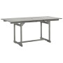 Mesa de comedor jardín madera maciza acacia (120-170)x80x75 cm de vidaXL, Mesas de jardín - Ref: Foro24-316575, Precio: 174,5...