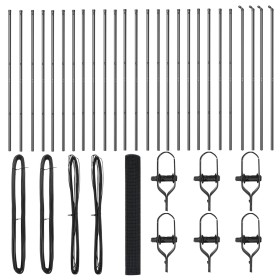 Cerca de Alambre Soldado con 13 Postes Gris 1x50 m de Acero de , Paneles de vallas - Ref: Foro24-3351878, Precio: 250,43 €, D...