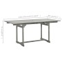 Mesa de comedor jardín madera maciza acacia (120-170)x80x75 cm de vidaXL, Mesas de jardín - Ref: Foro24-316575, Precio: 174,5...