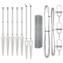 Juego de Poste de Cerca Set de 2 Acero Galvanizado 10 x 1 m de , Paneles de vallas - Ref: Foro24-3351929, Precio: 114,66 €, D...