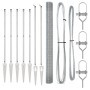 Juego de Poste de Cercas Set de 2 Acero galvanizado 10 x 1.5 m de , Paneles de vallas - Ref: Foro24-3351940, Precio: 135,68 €...