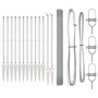Cerca de Alambre Soldado con 13 Picas de Anclaje 1.5x25 m Acero Galvanizado de , Paneles de vallas - Ref: Foro24-3351974, Pre...