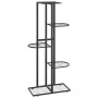 Soporte de flores de 5 estantes de metal negro 43x22x98 cm de vidaXL, Soportes para macetas - Ref: Foro24-336110, Precio: 40,...