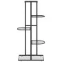 Soporte de flores de 5 estantes de metal negro 43x22x98 cm de vidaXL, Soportes para macetas - Ref: Foro24-336110, Precio: 39,...