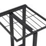 Soporte de flores de 5 estantes de metal negro 43x22x98 cm de vidaXL, Soportes para macetas - Ref: Foro24-336110, Precio: 39,...