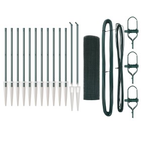 Juego de Postes de Cerca Set de 2 Verde Metal 25 x 0.5 m de , Paneles de vallas - Ref: Foro24-3352070, Precio: 173,43 €, Desc...