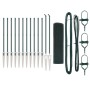 Juego de Postes de Cerca Set de 2 Verde Metal 25 x 0.5 m de , Paneles de vallas - Ref: Foro24-3352070, Precio: 173,43 €, Desc...