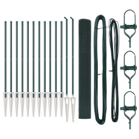 Juego de Postes de Cerca Set de 2 Verde Metal 25 x 1 m Duradero de , Paneles de vallas - Ref: Foro24-3352080, Precio: 193,01 ...