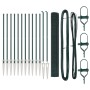 Juego de Postes de Cerca Set de 2 Verde Metal 25 x 1 m Duradero de , Paneles de vallas - Ref: Foro24-3352080, Precio: 193,01 ...