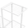 Soporte de flores con rueda de metal blanco 94,5x25x92,5 cm de vidaXL, Soportes para macetas - Ref: Foro24-336115, Precio: 54...