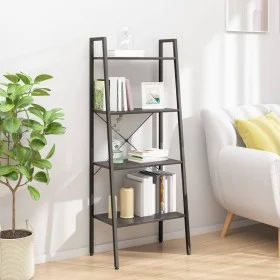 Estantería de pie 4 baldas negro 56x35x140 cm de vidaXL, Librerías y estanterías - Ref: Foro24-336366, Precio: 68,20 €, Descu...