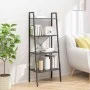Estantería de pie 4 baldas negro 56x35x140 cm de vidaXL, Librerías y estanterías - Ref: Foro24-336366, Precio: 68,20 €, Descu...