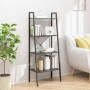 Estantería de pie 4 baldas negro 56x35x140 cm de vidaXL, Librerías y estanterías - Ref: Foro24-336366, Precio: 69,32 €, Descu...