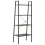 Estantería de pie 4 baldas negro 56x35x140 cm de vidaXL, Librerías y estanterías - Ref: Foro24-336366, Precio: 68,20 €, Descu...
