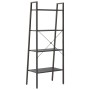 Estantería de pie 4 baldas negro 56x35x140 cm de vidaXL, Librerías y estanterías - Ref: Foro24-336366, Precio: 69,32 €, Descu...
