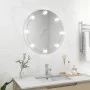 Espejo de pared con luces LED redondo de vidrio de vidaXL, Espejos - Ref: Foro24-3078642, Precio: 60,14 €, Descuento: %