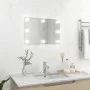Espejo de pared con luces LED rectangular de vidrio de vidaXL, Espejos - Ref: Foro24-3078637, Precio: 42,29 €, Descuento: %