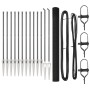 Juego de postes de cercas Paquete de 2 Gris Metal 25 x 1.5 m de , Paneles de vallas - Ref: Foro24-3352212, Precio: 236,77 €, ...