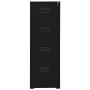 Armario archivador de acero negro 46x62x133 cm de vidaXL, Armarios archivadores - Ref: Foro24-336280, Precio: 267,58 €, Descu...