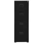 Armario archivador de acero negro 46x62x133 cm de vidaXL, Armarios archivadores - Ref: Foro24-336280, Precio: 273,12 €, Descu...
