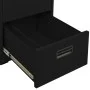 Armario archivador de acero negro 46x62x133 cm de vidaXL, Armarios archivadores - Ref: Foro24-336280, Precio: 273,12 €, Descu...
