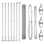Set de Poste de Cerca 2 Unidades Acero Galvanizado 10m x 1m de , Paneles de vallas - Ref: Foro24-3352283, Precio: 78,38 €, De...