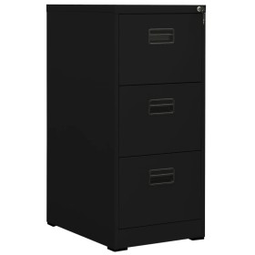 Armario archivador de acero negro 46x62x102,5 cm de vidaXL, Armarios archivadores - Ref: Foro24-336276, Precio: 180,87 €, Des...