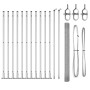 Cerca de Alambre Soldado con 13 Postes Flangados 1.4x25 m Acero Galvanizado de , Paneles de vallas - Ref: Foro24-3352324, Pre...