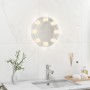 Espejo de pared sin marco con luces LED redondo de vidrio de vidaXL, Espejos - Ref: Foro24-3078646, Precio: 30,04 €, Descuent...