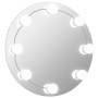 Espejo de pared sin marco con luces LED redondo de vidrio de vidaXL, Espejos - Ref: Foro24-3078646, Precio: 30,04 €, Descuent...