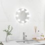 Espejo de pared sin marco con luces LED redondo de vidrio de vidaXL, Espejos - Ref: Foro24-3078646, Precio: 30,04 €, Descuent...
