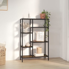 Estantería de madera contrachapada y acero 80x30x120 cm de vidaXL, Librerías y estanterías - Ref: Foro24-336358, Precio: 91,4...